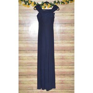 NWT Sorella Vita 9134 Navy Sapphire Blue Size 8 Bridesmaid Dress FIts XS/S Maxi